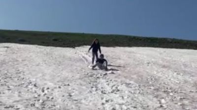 Ardahan'da iki mevsim bir arada