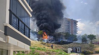Ankara'da parkta oynayan iki çocuğun yaktığı ateş yangına neden oldu