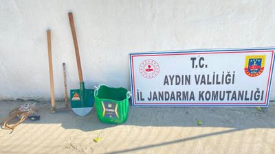 Aydın'da kaçak kazı yapanlara suçüstü