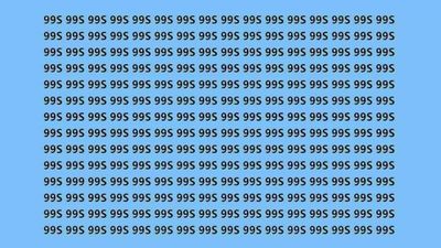 Dikkat testi: 995'lerin içine gizlenmiş 999 sayısını sadece zekiler fark ediyor