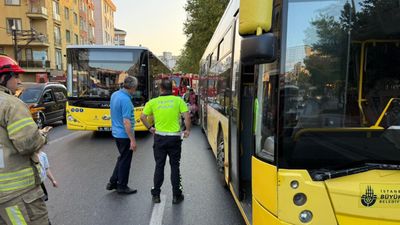 İstanbul'da aynı yerde iki İETT otobüsü kazası