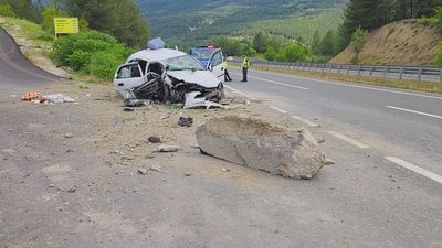 Karabük’te yoldan çıkan otomobil beton menfeze çarptı: 1 ölü