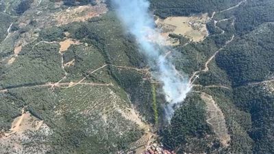Manisa Soma'da aynı gün ikinci orman yangını