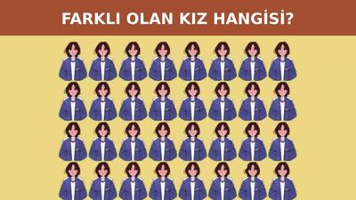 Dikkat testi: 9 saniyede farklı olan kızı bul, zekanı kanıtla!