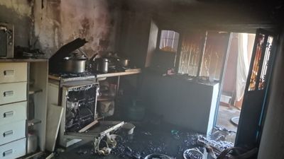 Malatya'da korkutan ev yangını