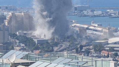 İsrail'in Hayfa kentinde Gazze'yi andıran görüntüler