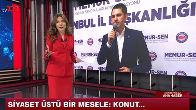 tv100 canlı yayınında Kübra Par'dan Murat Kurum'un kiralık konut projesine destek
