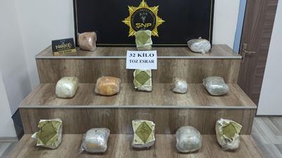 Şanlıurfa'da 32 kilo esrar ele geçirildi