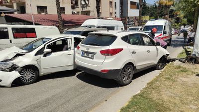 Aydın'da freni tutmayan araç, kazaya neden oldu: 5 yaralı