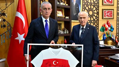 TFF Başkanı Hacıosmanoğlu'ndan Bahçeli'ye ziyaret
