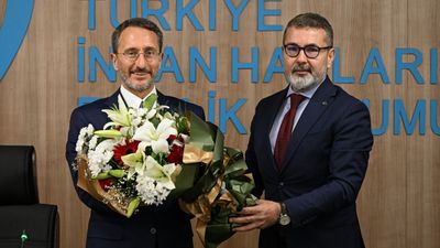 TİHEK Başkanlığına getirilen Fahrettin Altun için devir teslim töreni yapıldı
