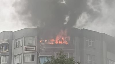 Samsun'da daire yangını panik yarattı