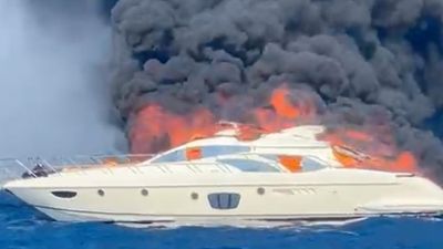 Muğla Bodrum'da lüks yat küle döndü