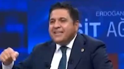 TV100 canlı yayınında gergin anlar
