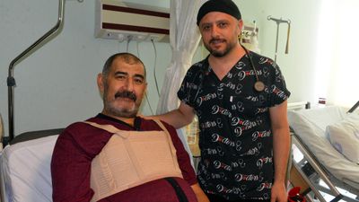 Kahramanmaraş'ta kalbinden 10 santim kitle çıkarıldı