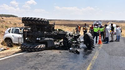 Şanlıurfa'da otomobil ile traktör kafa kafaya çarpıştı: 1 ölü