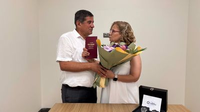 Gaziantep'te tedavi olan eski eşi ile hastanede yeniden nikah kıydı