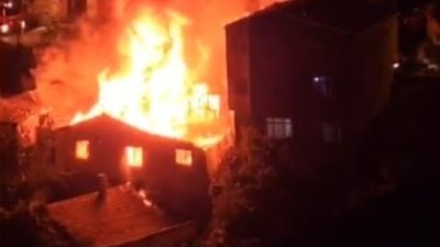 İstanbul Gaziosmanpaşa'da patlayan buzdolabı yangın çıkardı