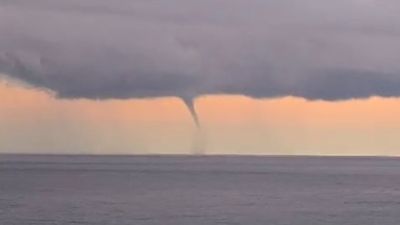 Ordu'da denizde hortum: O anlar cep telefonu kamerasında