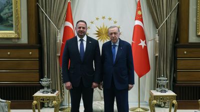 Cumhurbaşkanı Erdoğan, Ukrayna Devlet Başkanlığı Ofisi Başkanı'nı kabul etti