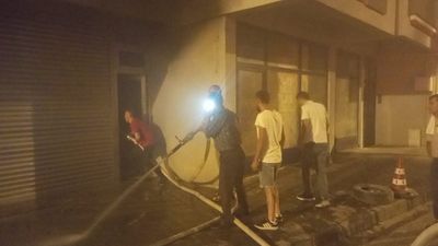 Zonguldak'ta bir iş yerinde yangın çıktı