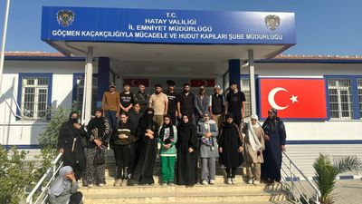 Hatay'da 24 düzensiz göçmen ve 1 organizatör yakalandı