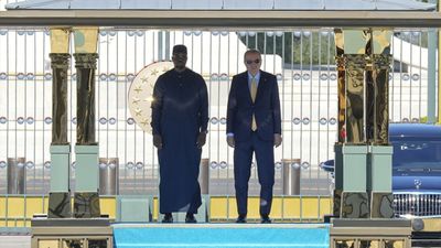 Cumhurbaşkanı Erdoğan, Senegal Başbakanı'nı resmi törenle karşıladı