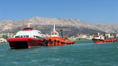 İzmir Çeşme'de gemi kazası