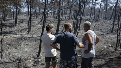 Çanakkale'de orman yangınında alevler içinde kaldılar: Site sakinleri korku dolu anları anlattı