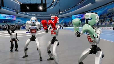 Çin'de Dünya İnsansı Robot Oyunları final müsabakalarıyla sona erdi