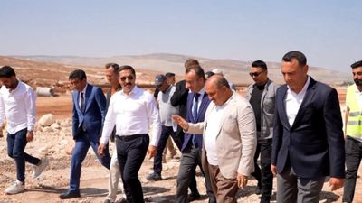 Hatay, Cilvegözü Sınır Kapısı'nda yeni tır parkı inşaatı devam ediyor