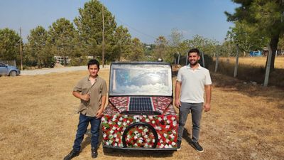 Osmaniyeli Barış, güneş enerjisi ile çalışan arazi aracı yaptı