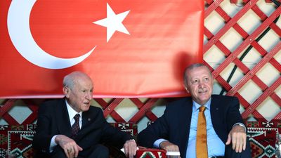 Cumhurbaşkanı Erdoğan, Ahlat'ta Bahçeli ile görüştü