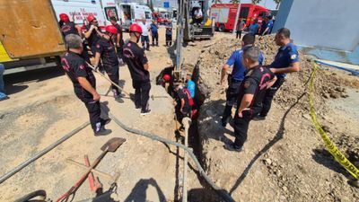 Kahramanmaraş’ta göçük altında kalan işçi kurtarıldı