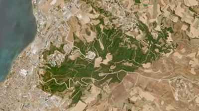 Çanakkale'deki yangında yanan alanlar uyduda görüntülendi