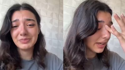 Üniversite tercihine yerleşemeyen genç kızın gözyaşları