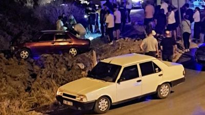 Bursa'da tartıştığı damadının aracıyla kaçan adam tarlaya uçtu