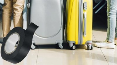 Valizlerin tekerlerine elektrik bandı yapıştırın o etkilerden faydalanın…