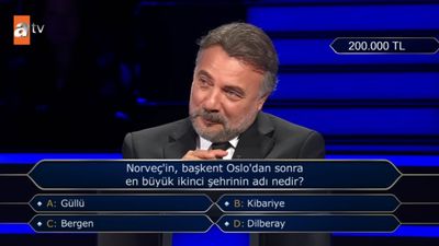 200 bin TL'lik soru gündem oldu! İşte, Kim Milyoner Olmak İster'e damga vuran soru