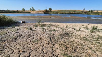 Tekirdağ'da gölette sular çekildi: Çatlaklar oluşmaya başladı