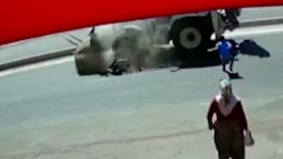 Kahramanmaraş'ta iş makinesinin çarptığı kardeşlerden biri can verdi