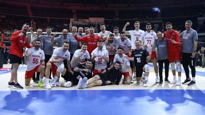 A Milli Erkek Voleybol Takımı, Libya'yı mağlup etti