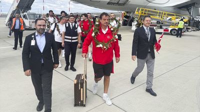 A Milli Erkek Basketbol Takımı, yurda döndü