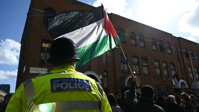 Filistin bayrağı Londra'da göndere çekildi