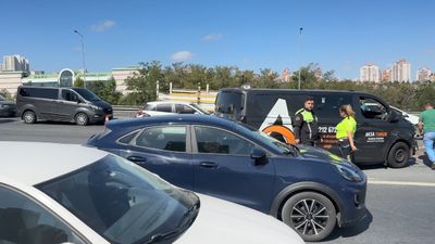 TEM Otoyolu’nda yürekleri ağza getiren kaza