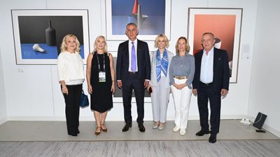 Aleksander Ceferin'in eşinin sergisi, İstanbul'da sanatseverlerle buluştu