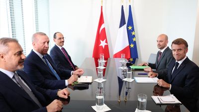 Cumhurbaşkanı Erdoğan, BM'de Macron ile görüştü