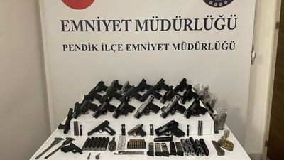 İstanbul'da yasa dışı silah atölyesine baskın: 2 gözaltı