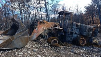 Eskişehir'de 10 kişinin şehit olduğu yangında kül olan son iş makinesi de kaldırıldı