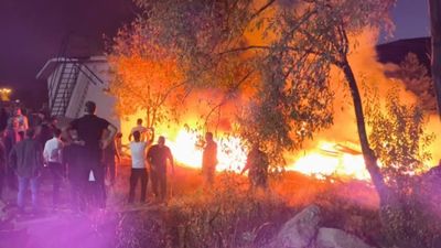 Tunceli'de düğün salonunda yangın çıktı